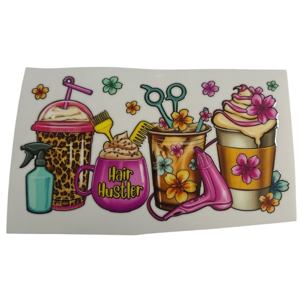 Hair Hustler Cup Decal 513